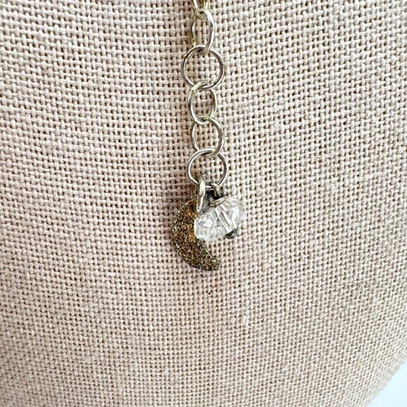 Antique Faceted Crystal Beaded Design Necklace Size 17-20" Length Adjustable - Picture 7 of 10